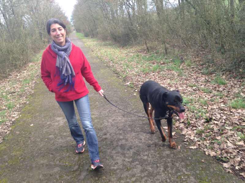 edukachien, aurélie frerou, education canine et comportementalisme canin a domicile, dvpt perso balade sereine avec son chien